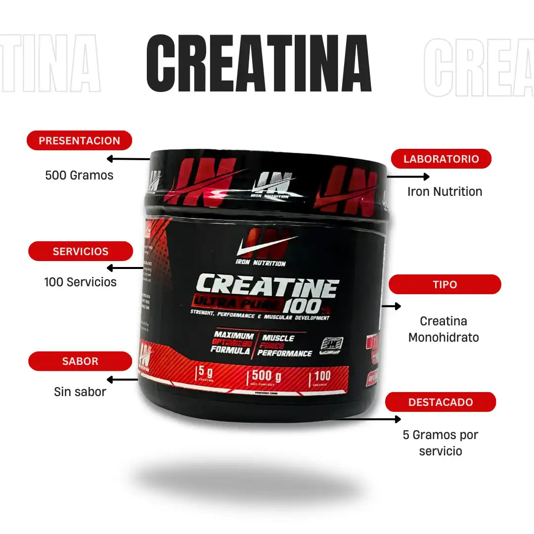 💪🔥 CREATINA IRON 500g – FORÇA PURA PARA RESULTADOS REAIS!