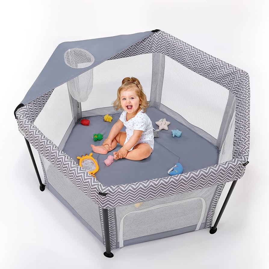 🧸✨ CORRAL INFANTIL HEXAGONAL DI PLAYGROUND – SEGURANÇA E DIVERSÃO EM UM SÓ LUGAR!